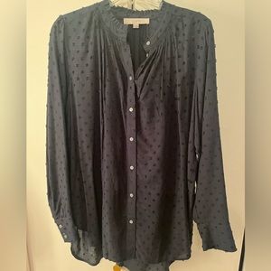 EUC loft forrest green blouse. Size large.